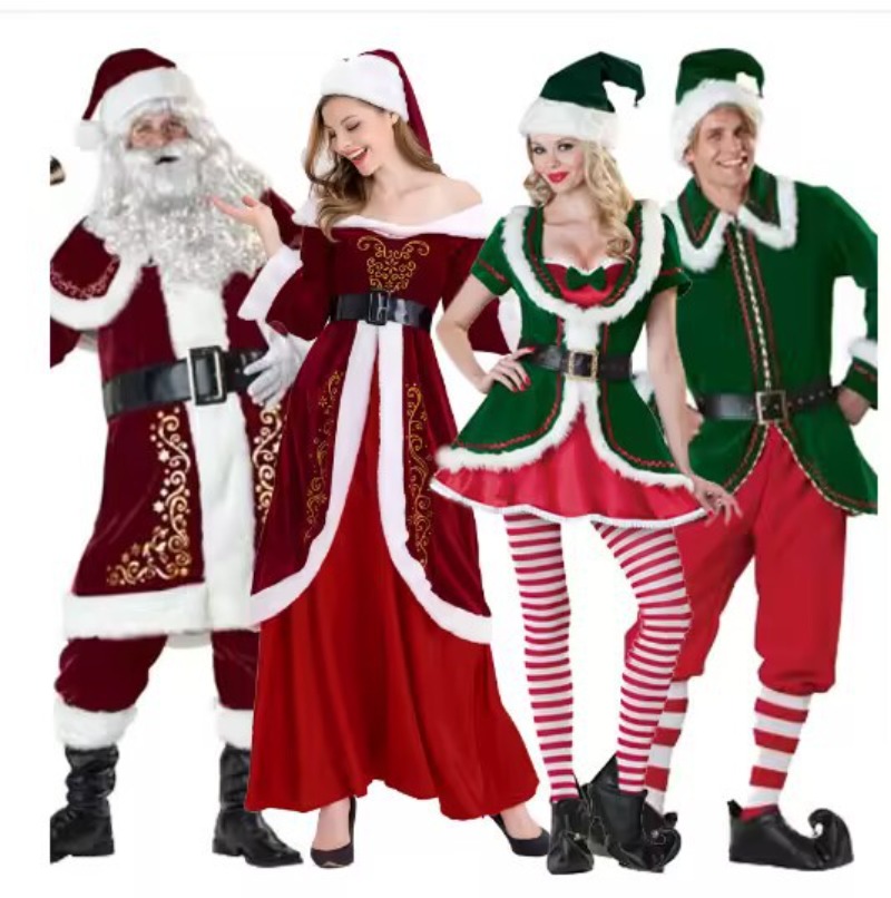 Santa Claus Costume Women Men  - Elf Costume Christmas ulasan dan harga