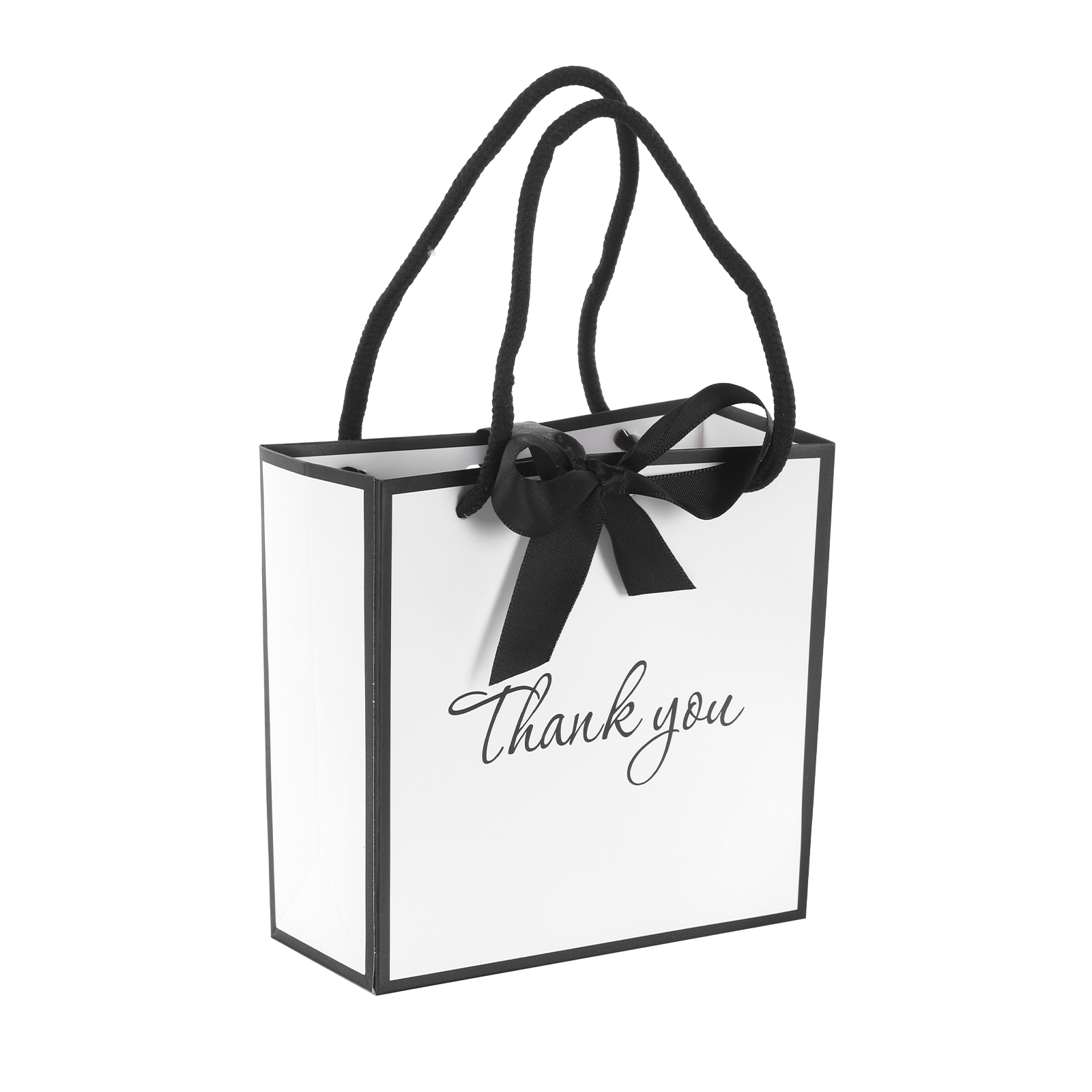 50Pcs Thank You Gift Bag with  - Ribbon Bow Gift ulasan dan harga