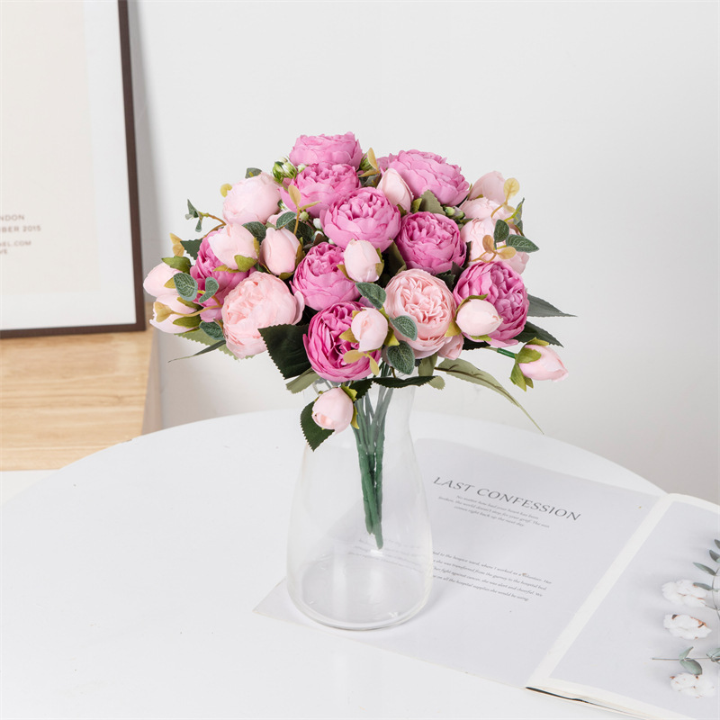 Artificial Flowers Fake Silk W - Christmas Wreath Fake ulasan dan harga