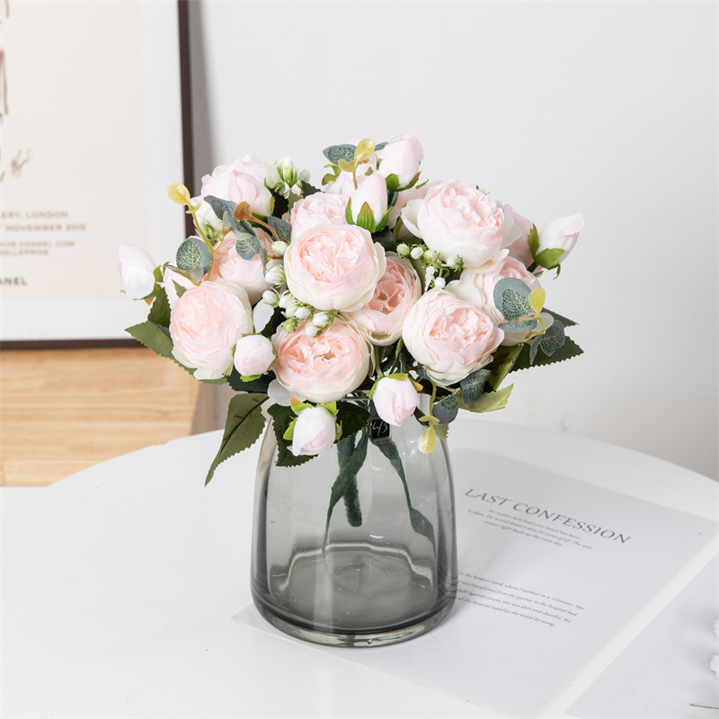 Artificial Flowers Fake Silk W - Christmas Wreath Fake ulasan dan harga