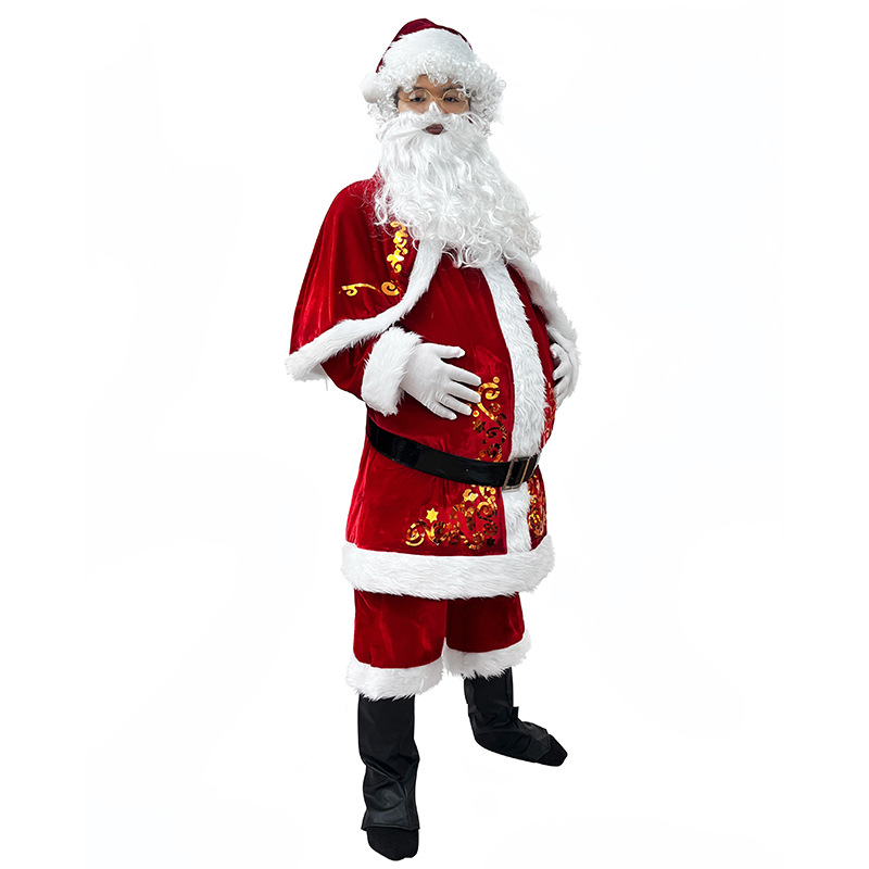 Santa Claus Costume Adult Men  - Elf Costume Christmas ulasan dan harga