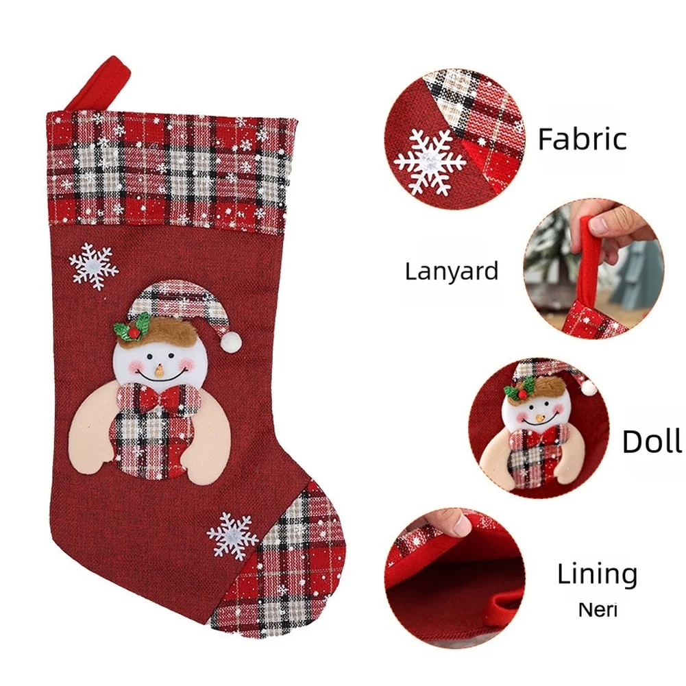 1pcs Christmas Stocking Presen - Christmas Stocking Hanging ulasan dan harga