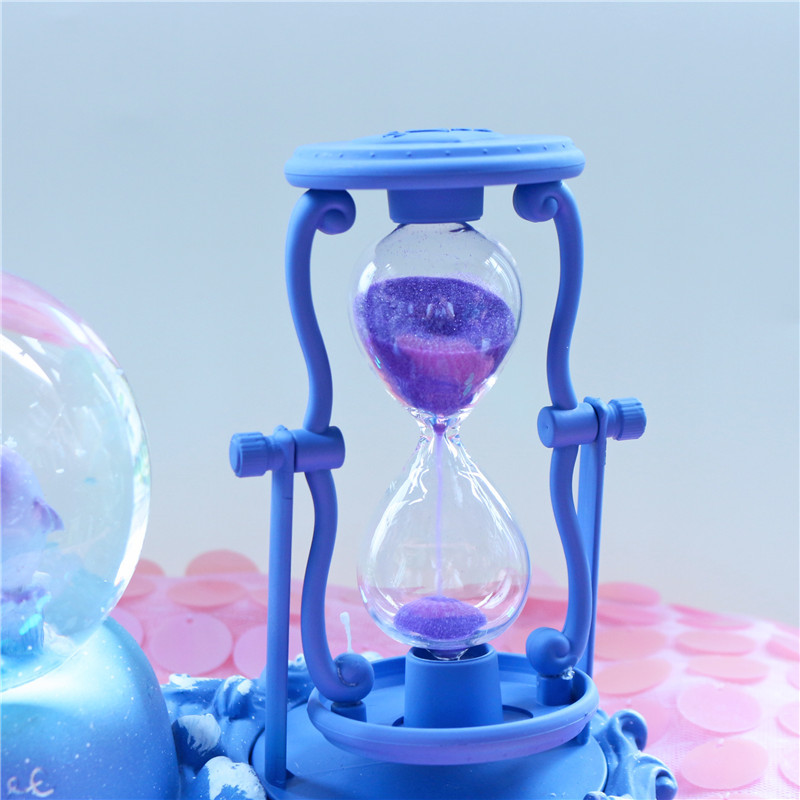 Dolphin Hourglass Timer Crysta - Snow Globe Musical ulasan dan harga