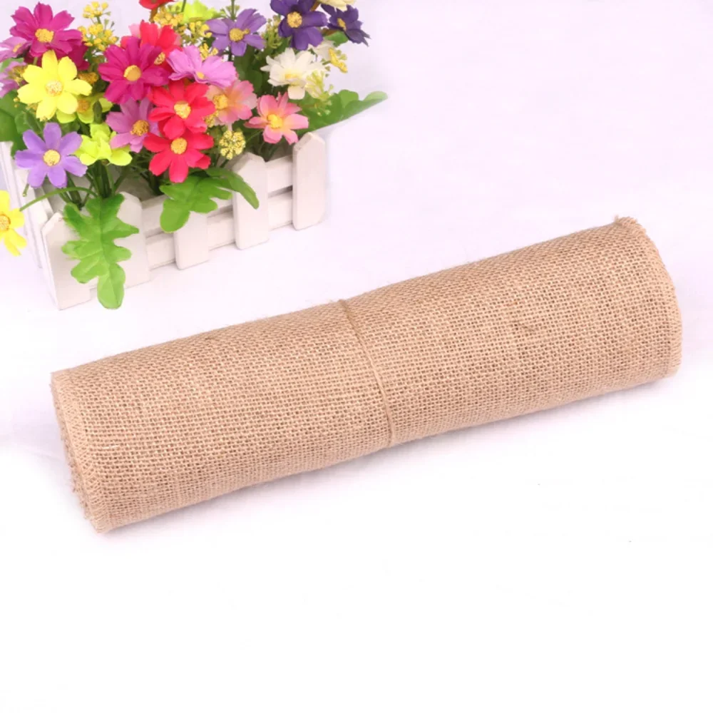 New Desig Beige Burlap Roll 30 - Christmas Table Runner ulasan dan harga