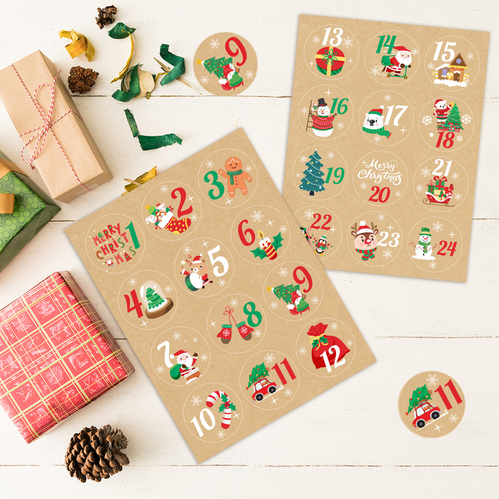 24pcs Christmas Decoration Adv - Advent Calendar Gift ulasan dan harga