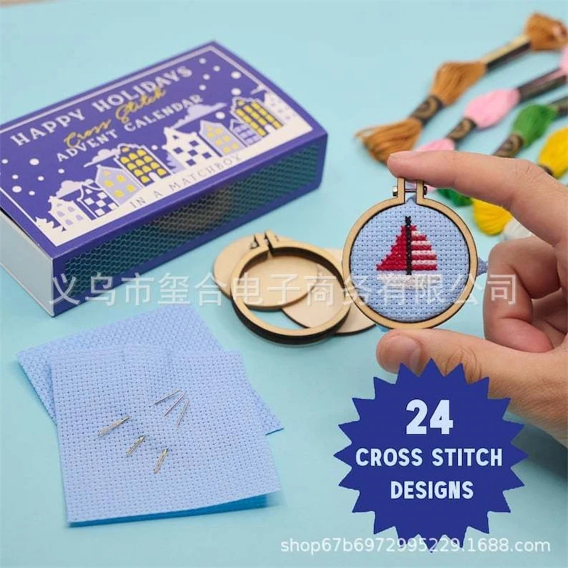 24 Days Countdown Cross Stitch - Advent Calendar Gift ulasan dan harga