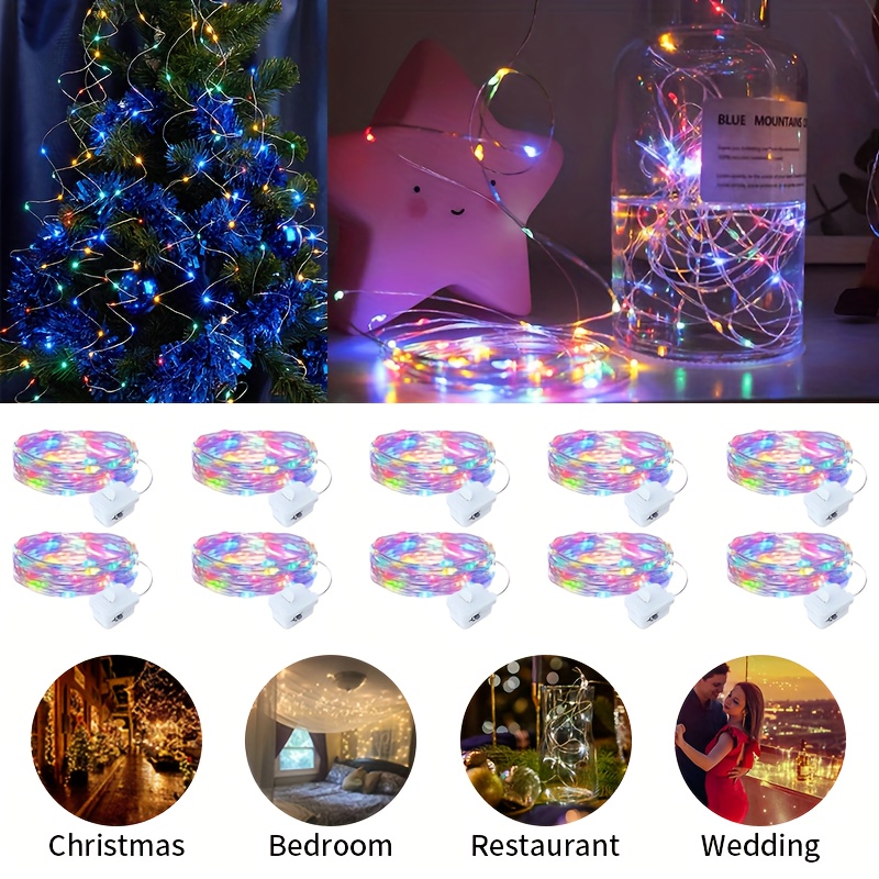 10 pcs Led Fairy Lights 3 Mode - Led Fairy String Lights ulasan dan harga