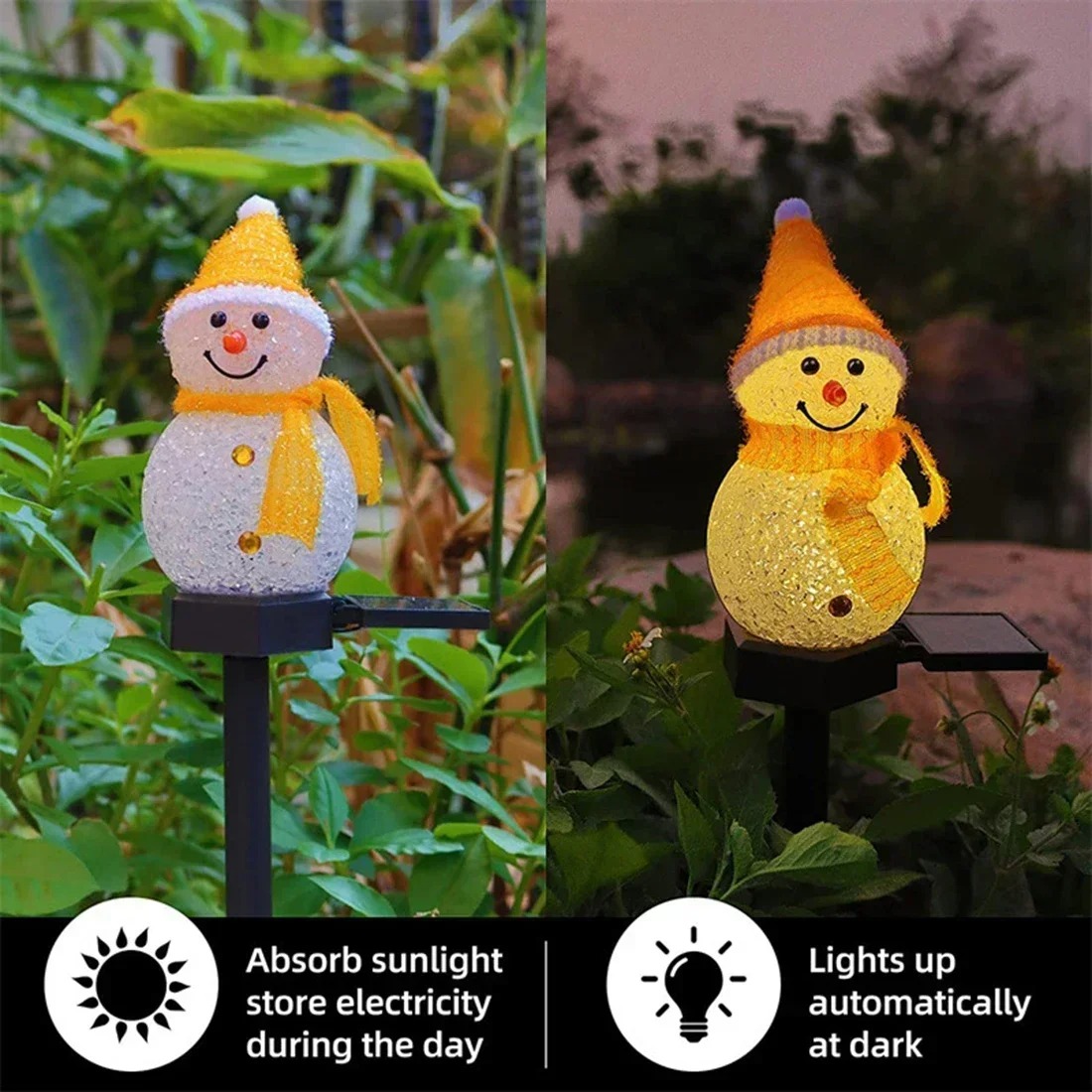 Christmas Snowman Solar Garden - Christmas Lights Outdoor ulasan dan harga