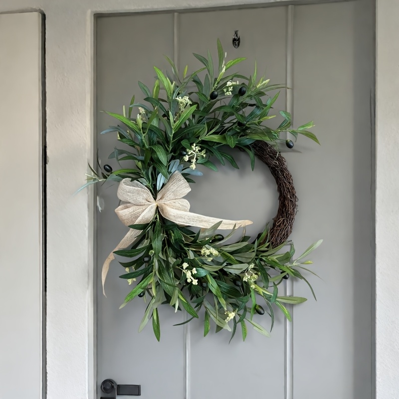 2025 Artificial Olive Wreath W - Christmas Wreath Fake ulasan dan harga