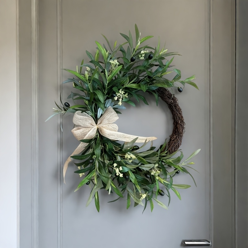 2025 Artificial Olive Wreath W - Christmas Wreath Fake ulasan dan harga