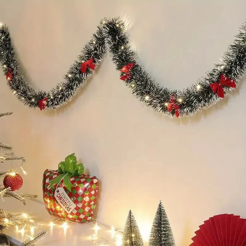 Christmas Tinsel Garland Artif - Tinsel Garland Decoration ulasan dan harga