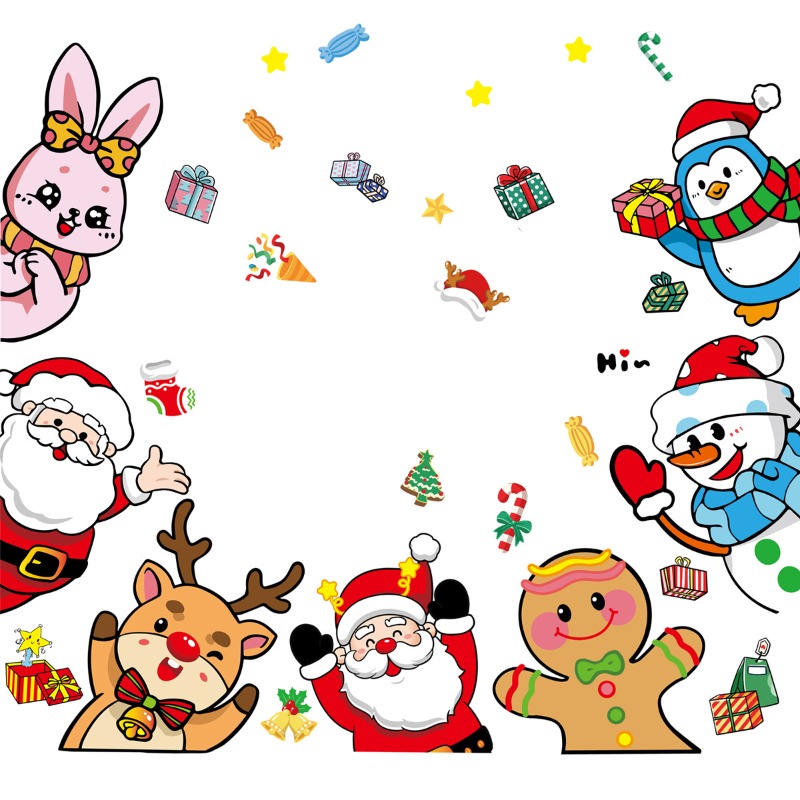 2025 Christmas Decorative Glas - Snowflake Window Decal ulasan dan harga