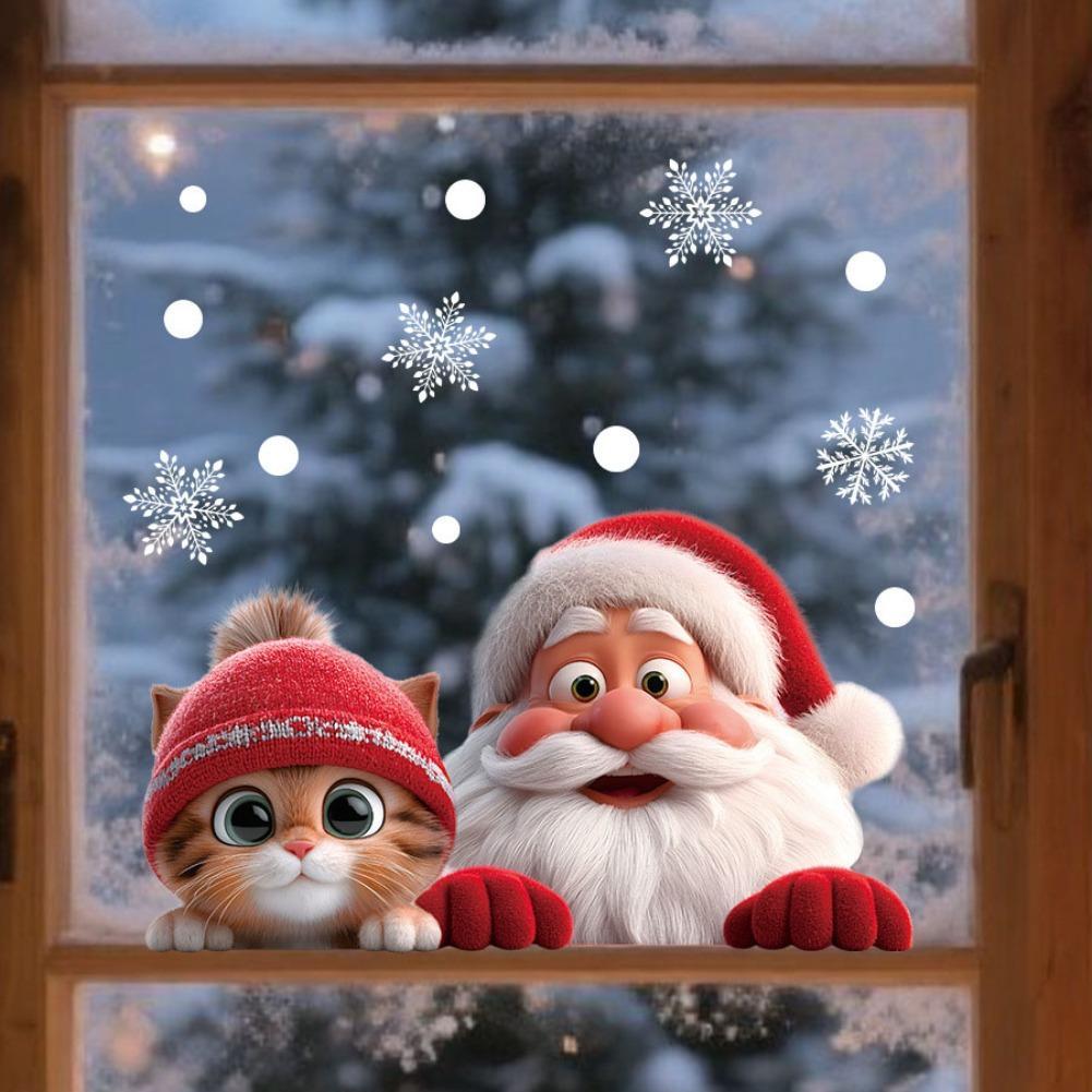 Christmas Window Door Mirror S - Snowflake Window Decal ulasan dan harga